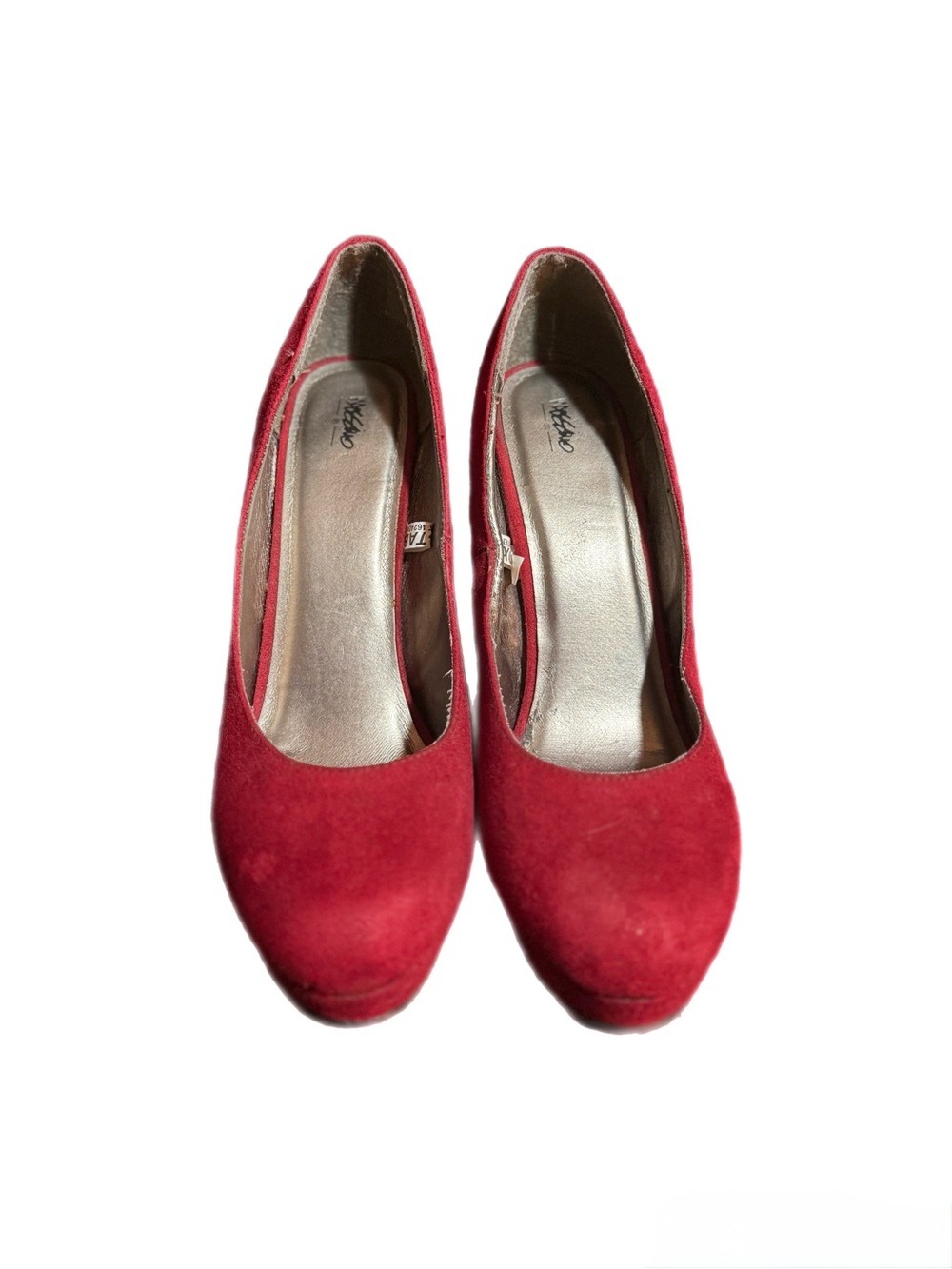 Red Suede Women's Pumps - Classic Everyday Style
